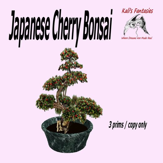 Second Life Marketplace Japanese Cherry Bonsai Tree
